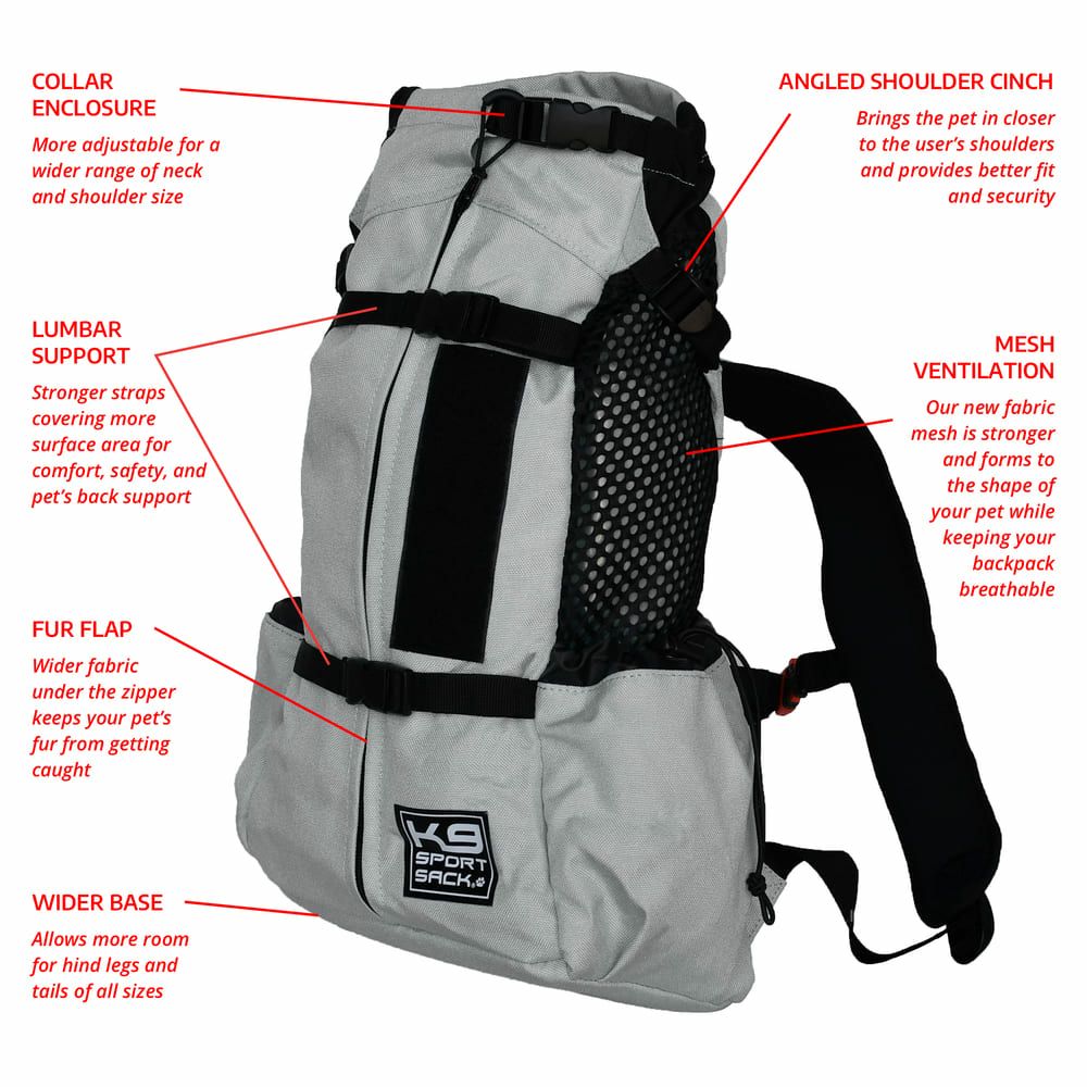 K9 スポーツサック エアー 2 M グレー　試着のみ K9 スポーツサック Air2 Sport Sack 旧ロゴタイプ XS-L ブラック